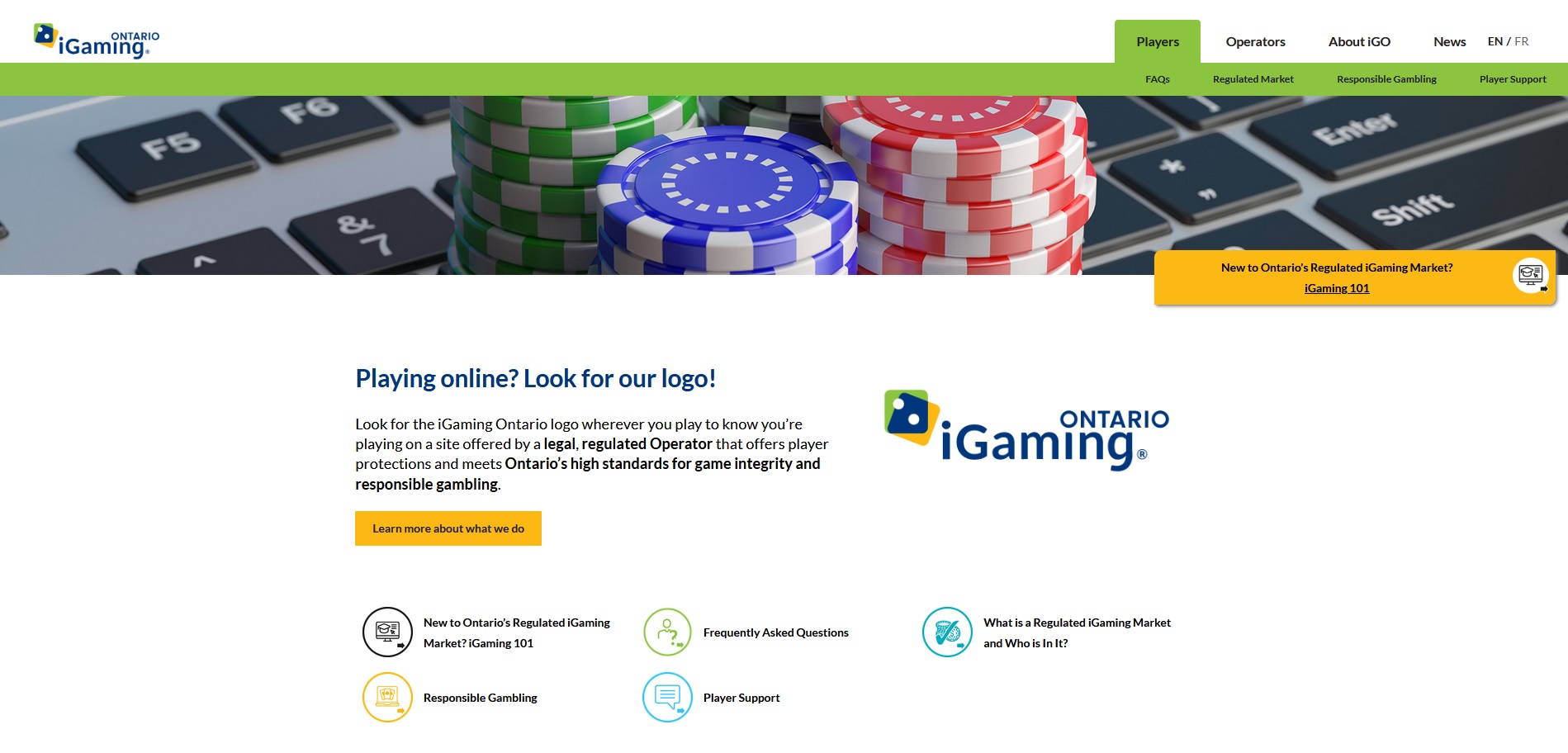 Image from iGaming Ontario - Online Casino Security - MGJ