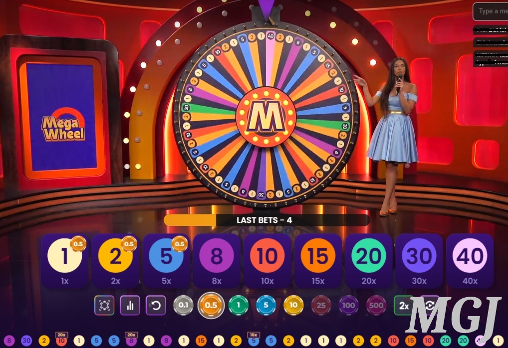 My Online Casino Goals for 2025 18 Mega Wheel Screenshot - Pragmatic Play - MGJ