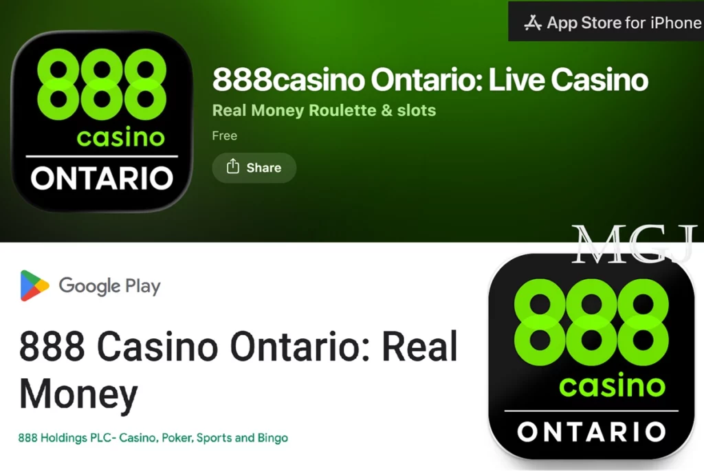 Captura de pantalla de la App de 888casino mostrando la interfaz y los juegos en un móvil